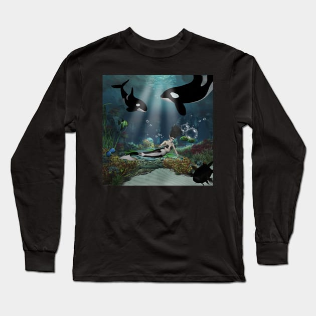 Wonderful mermaid Long Sleeve T-Shirt by Nicky2342